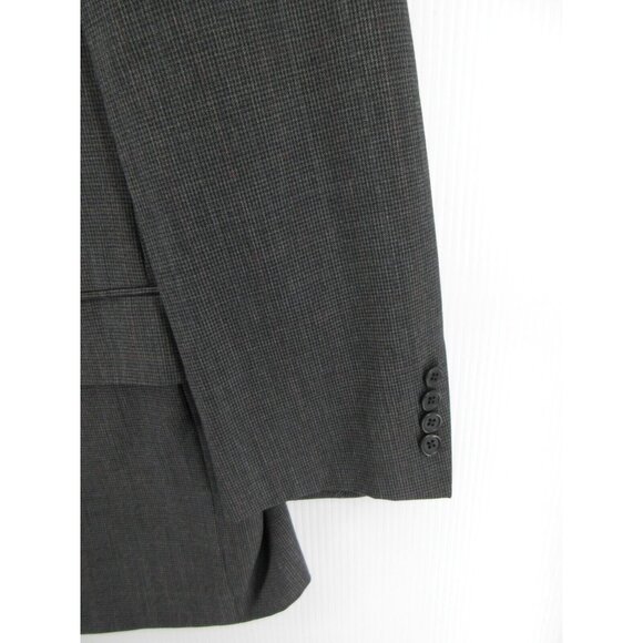 Samuelsohn Sport Coat 46 Long Blazer Houndstooth Wool Super 100 VINTAGE - Picture 3 of 14